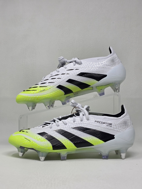 Adidas Predator Elite SG Cleats White/Black/Lemon JI1067 Mens Size 7/Women 8 New main image 12